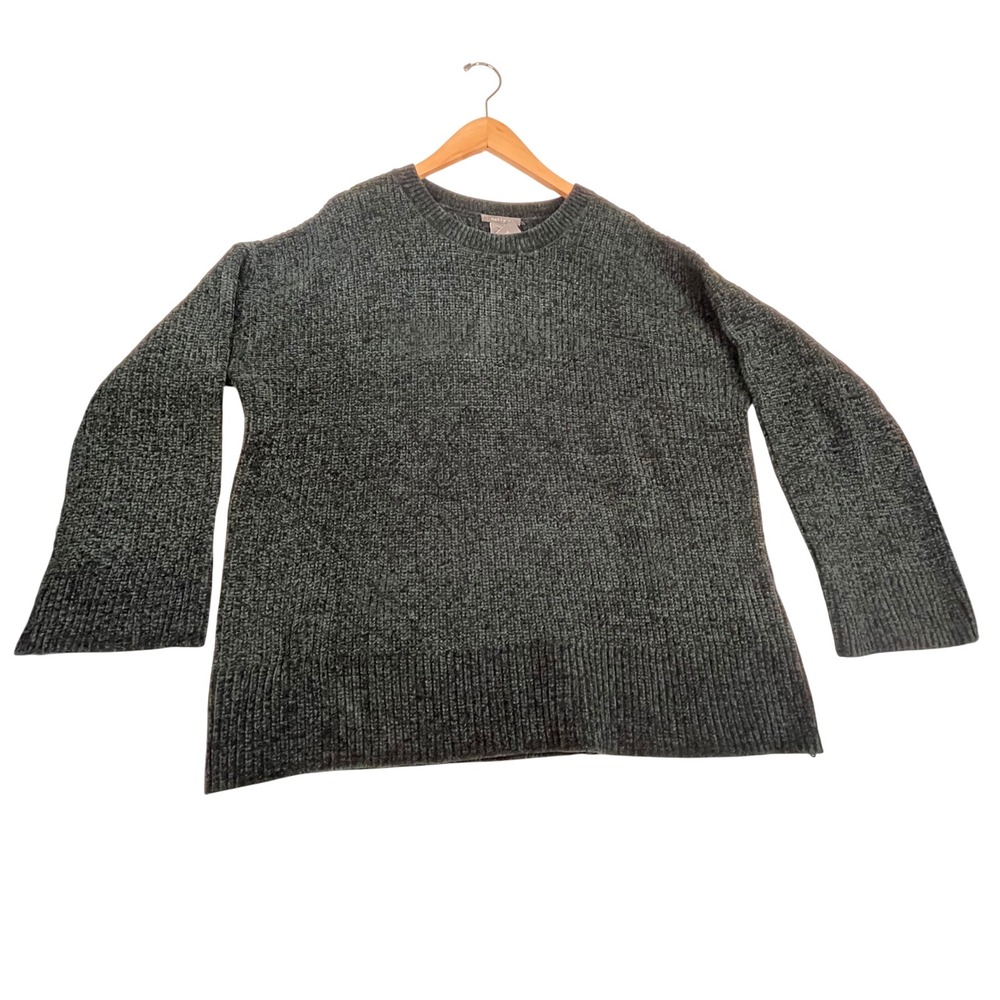 Matty M Forest Green Chenille Crew Neck Relaxed Fit Sweater XL MS9501USOM